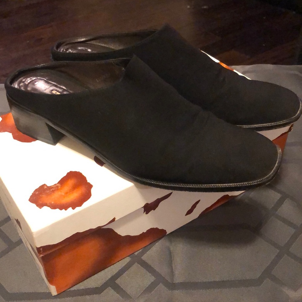 DJP Black Elastic Slip ons